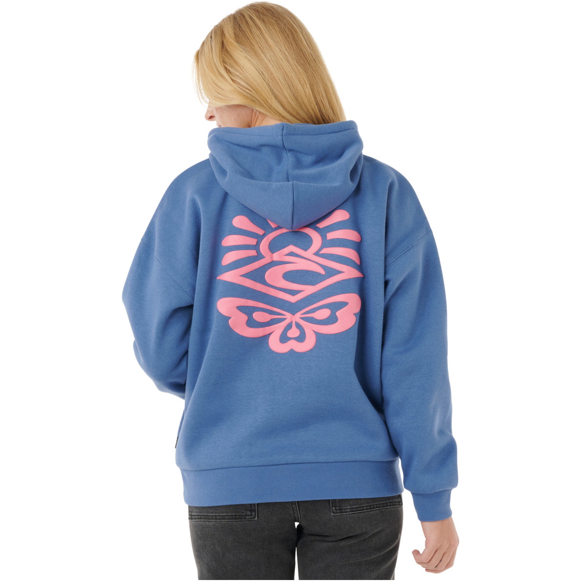 2025 Rip Curl Womens Icons Of Surf Heritage Hoodie 06NWFL - Moonlight Blue